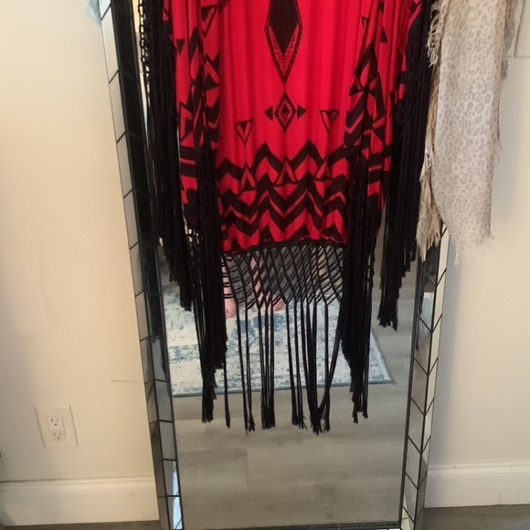 SOLD💋spell black opium beaded kimono with tassels - Picture 12 of 12